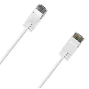Cruxtec Cat6A Ultra Slim Ethernet Cable - 5m - White [RF6A-050-WH]