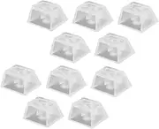 TEHAUX 10Pcs Transparent Keycap Translucent Mechanical Keyboard Caps for Custom Keyboards Smooth Surface for Backlighting Enhance Your Gaming Experience
