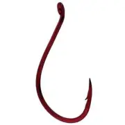 Gamakatsu Octopus Hook #2 Needle Point Light Wire Ringed Eye Red 8/Pk 341309