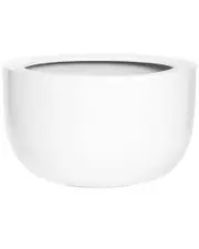 Creative Displays Modern White Outdoor Glossy Pot