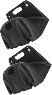 Milisten 2pcs Garden Water Hose Holder Wall Mount Hose Hanger Shelf Hose Storage Reel Outdoor Hose Bracket for Outside Black