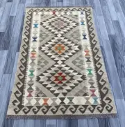 Handmade Afghan Kilim Rug, Wool Rug, Bohemian Rug 153 CM X 99 CM( KSR#65)