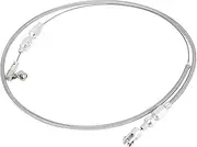 XYWHPGV 36" Car Universal Throttle Cable Braided Stainless Steel Accelerator Silver Tone(319d3 1eb14 1f9a1 8fc95 34d11 538d9