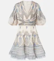 [Zimmermann] Zimmermann Paisley pleated minidress AU 12 multicoloured