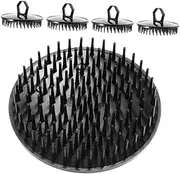 CALLARON 5PCS Portable Shower Scalp Brush Exfoliating Dandruff Cleaning Massager Small Soft Plastic Hair Care Tool for Shampooing Scalp Massage and Healthy Hair Growth