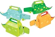 Creative Converting 4 Boy Dino Party Decor Treat Boxes