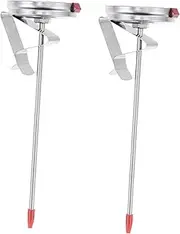 UTHCLO 2Pcs Stainless Steel Food Thermometer Probe Type Kitchen Gauge for Accurate Food Measurement No Battery Required Convenient Cooking Tool