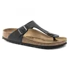 BIRKENSTOCK Unisex Gizeh Black Oiled Leather (regular width) - 0845251, Black Oi