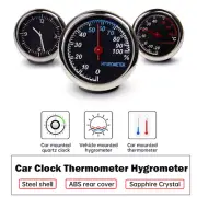 Compact and Functional Mini Car For Dashboard Thermometer Clock Ornament