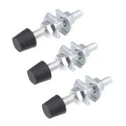 M8x70mm Carbon Steel Toggle Clamp Screw Assembly with Rounded Spindle Tip 3pcs