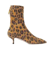 Aquazzura Montmartre Leopard Printed Pointed Toe Boots 36,37.5,37,38.5 Brown