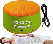 White Noise Machine - Sleep Sound Machine, Noise Cancelling Immersive Device | Soothing Sounds, Adjustable Volume, Timer Night Light, Noise Cancelling for Office, Nursery, Meditation, Travel
