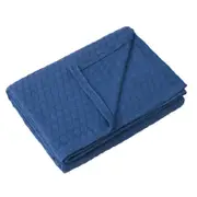 Onkaparinga Heirloom Bamboo Cotton Blanket QB/KB Blue