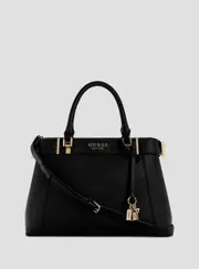 GUESS Women's Black Anadela Compartment Satchel One Size