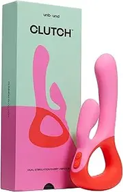 Unbound Rabbit Vibrator – Dual Stimulation Rabbit – Body Safe & Waterproof - Thrusting & Vibrating – Up to 120 Setting Combinations – Ergonomic Handle – Rabbit Vibrator for Women - Poppy & Cerise