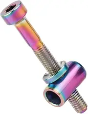 Kisangel Bicycle Seat Post Washer Bolt Titanium Alloy Screw for Secure Bike Seat Installation Weather Resistant Design Durable Lightweight Replacement for Mountain Bikes