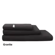 New Logan & Mason King Size Pillowcases x 2 (One Pair) 50 x 90cm - Granite