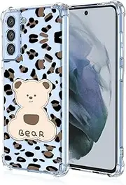 [JIEZUIMEI] Case for Samsung Galaxy S21 FE,[Flower Floral] [Cute Cartoon] Designed Protective Case, Fashion Ultra Thin Flower Protective Case,Cover for Samsung Galaxy S21 FE A15
