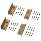 Bed Rail Brackets Heavy Duty Bed Rail Fittings No-Mortise Wooden Bed Frame Co...