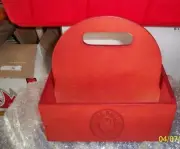 NEW George Killian's Killian Irish Red Beer UNIQUE Wood Wooden Carrier Pack