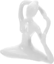 INOOMP Meditation Yoga Figurine Abstract Statue for Zen Spaces Home Ornament for Living Study Bedroom Decor Serene Outdoor Indoor Zen Garden Art