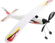 Rubber Band Plane Plastic Airplane Toy Easy Assembly for Boys Improve Boys and Girls Coordination Skills Random Style