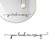 You Look Amazing Mirror Decal Decal Bathroom Wall Sticker Decor Shower Door Decal