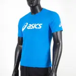 ASICS 男女 短袖 T恤 運動 透氣 吸濕 快乾 抗UV 台灣製 延續 藍 [K31415-43]