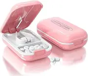 Multi-Functional Compact Pill Cutter, Pill Splitter, Pill Cutter Splitter for Small and Tiny Pills, Easy to Clean and Portable, Pill Cutter Splitter, Pill Crusher (pink)