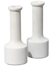 Jamie Young Set of 2 Trumpet Marble Candlesticks NoSize NoColor