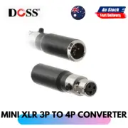 DOSS MINI XLR 3P TO 4P CONVERTER AKG TO SHURE 3F TO 4M