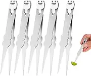 Little Forks for Appetizers,Detachable Cake Salad Dessert Forks | 5 Pairs Reusable Small Stainless Steel Picks Clamp Home Party Picnic Camping Cocktail Cheese Snack Appetizer
