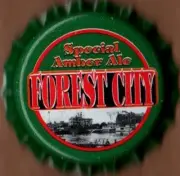 USA Plastic Lined Beer Crown Bottle Cap: Forest City Brewing