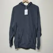 GYMSHARK Heritage Washed Oversized Hoodie Oynx Grey Mens Size Med Workout Gym