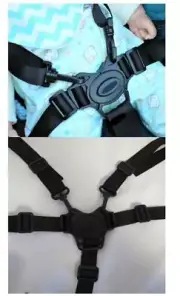 5 Point Harness Buckle w Straps Replacement for Joovy Qool Baby Child Strollers