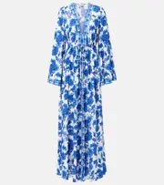 [Alexandra Miro] Alexandra Miro Chloe floral kaftan XS/S blue