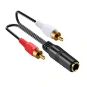 6.35mm To 2RCA Male Audios Cable For Amplifiers And Speakers Extension Cable