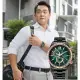 【CITIZEN 星辰】GENTS 廣告款探索森林光動能電波時尚男錶-綠x黑/45mm(CB5956-89X)