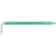 Wera 05022856001 Hex-Plus L-key with Ball End, 1/4" x 185mm (Turquoise)