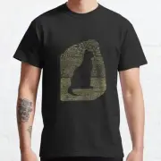 Rosetta Stone Cat Old Shape - 100% Cotton Tee for Men & Women