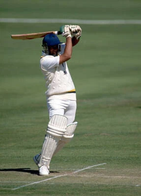 Ranjan Madugalle batting for Sri Lanka circa 1988 Old Cricket Photo