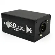 XLR Audio Isolator Noise Reduction Eliminates Current Noise Dual Channel 69468