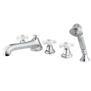 Kingston Brass KS430.5PX Metropolitan Deck Mounted Roman Tub - Chrome
