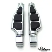 Chrome Stiletto Flat Footpegs For Yamaha Road Star Warrior 2002-2009 Front