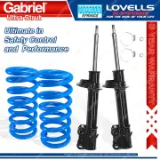 2 Front STD Gabriel Ultra Strut Shocks + Lovells Springs for Toyota Camry SDV10R