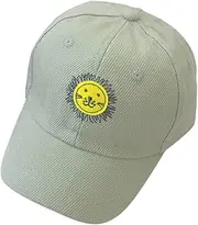 [DEARMAMY] Boy Girl Uv Baseball Cap for Outdoor Activities Lightweight Sun Block Hat for Year Old Boys and Girls Cute Lion Design Light Green