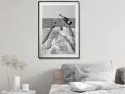 Vintage Fashion Feminist Picture Black and White Canvas Wall Art