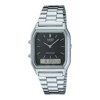 在飛比找蝦皮商城優惠-【CASIO】卡西歐時尚錶復刻銀錶 AQ-230A-1D防水