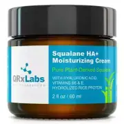 QRxLabs Pure Plant-Based Squalane HA+ Moisturizing Cream, 2 fl oz