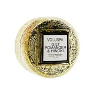 VOLUSPA - Macaron Candle - Gilt Pomander & Hinoki